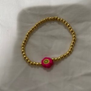 Gold Bead Stretch Bracelet